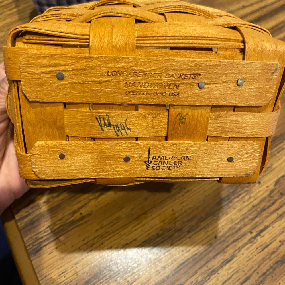 1995 Longaberger Horizon of Hope Basket - Picture 3 of 5